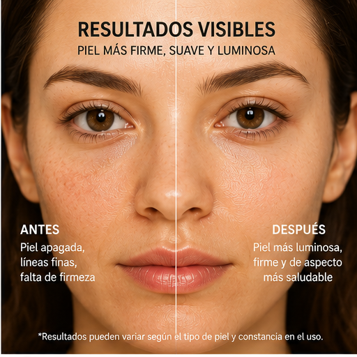 Ampolla Reafirmante de Colágeno y Péptidos de Seda | Sérum Facial Antiedad Glowvera™